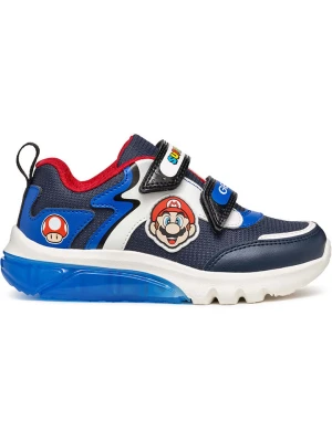 Geox Sneakersy "Ciberdron" w kolorze granatowo-niebieskim rozmiar: 32