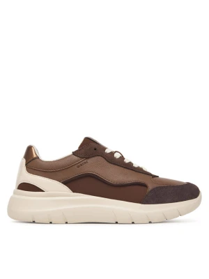 Geox Sneakersy D Plummery D65YNA 5422 C6049 Brązowy