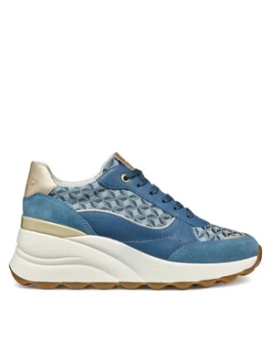 Geox Sneakersy D Spherica Ec13 D45WAA 085DS C4005 Niebieski
