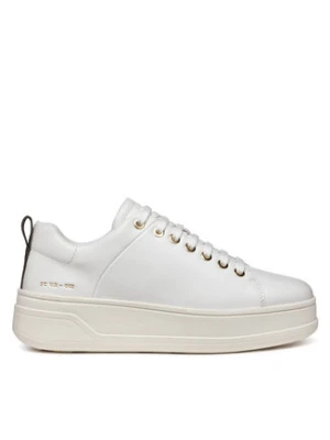 Geox Sneakersy D Spherica Ecub-2 D46WVA 00085 C1000 Biały