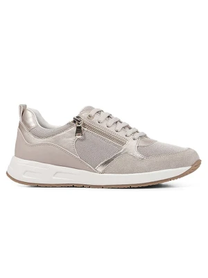 Geox Sneakersy "Dbulmya" w kolorze srebrno-szarobrązowym rozmiar: 37