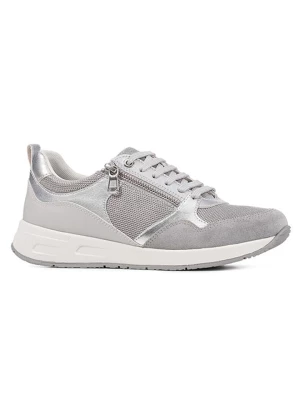 Geox Sneakersy "Dbulmya" w kolorze srebrno-szarym rozmiar: 36