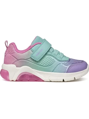 Geox Sneakersy "Fadinlight" w kolorze turkusowo-jasnoróżowym rozmiar: 35