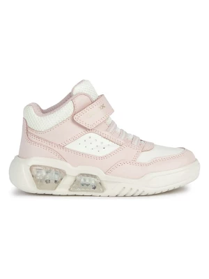 Geox Sneakersy "Illuminus" w kolorze biało-jasnoróżowym rozmiar: 34