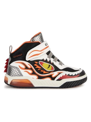 Geox Sneakersy "Inek" w kolorze biało-pomarańczowym rozmiar: 25