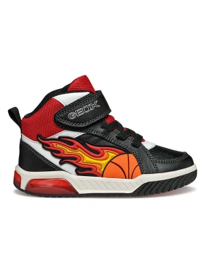 Geox Sneakersy "Inek" w kolorze czarno-czerwonym rozmiar: 32