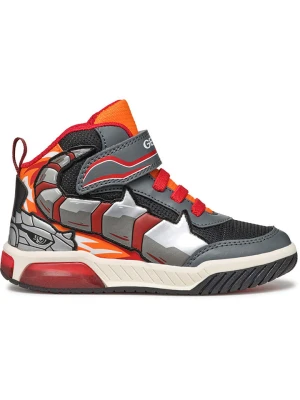 Geox Sneakersy "Inek" w kolorze szaro-czerwonym rozmiar: 28