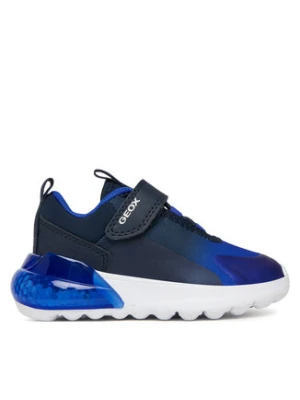 Geox Sneakersy J Activart Illuminus J56LYA 02A9J C4226 M Granatowy