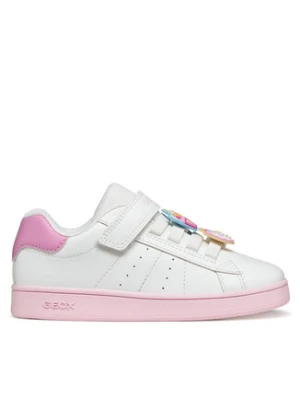 Geox Sneakersy J Eclyper Girl J65LRF 000BC C1364 D Biały
