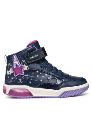 Geox Sneakersy J Inek Girl J46ASB 0BCKC C4243 M Granatowy