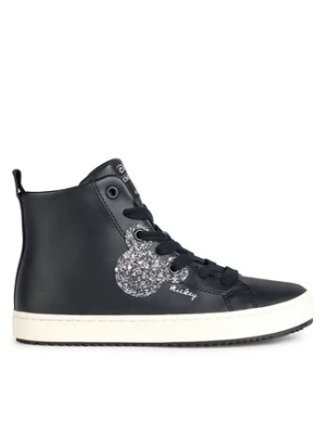 Geox Sneakersy J Kalispera Girl J364GD 000BC C9999 M Czarny