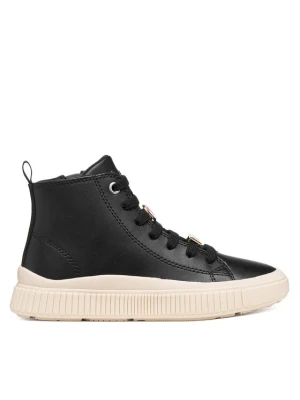 Geox Sneakersy J Laquinny Girl J66M3A 000BC C9999 S Czarny