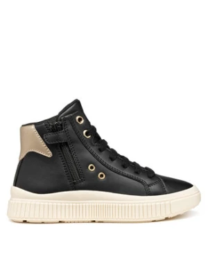 Geox Sneakersy J Laquinny J56M3A 000BC C0531 D Czarny