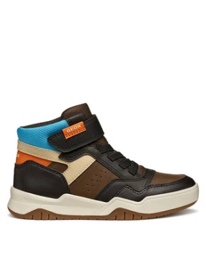 Geox Sneakersy J Perth J367RF 0MEFU C0740 D Brązowy