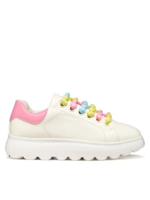 Geox Sneakersy J Puffypop Girl J55MRA 000BC C0406 D Biały