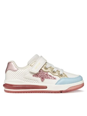 Geox Sneakersy J Sketlite Girl J65NWA 054AJ C1Z8W D Biały