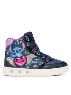 Geox Sneakersy J Skylin Girl J668WE 054AJ C4268 S Granatowy
