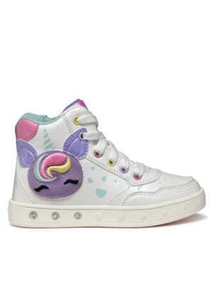 Geox Sneakersy J Skylin J568WD 0NFKN C0653 D Biały