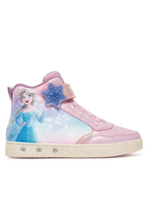 Geox Sneakersy J Skylin J568WF 0ANAJ C8004 D Różowy