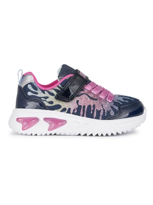 Geox Sneakersy "Lights - Assister" w kolorze granatowym ze wzorem rozmiar: 38