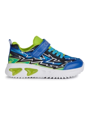 Geox Sneakersy "Lights - Assister" w kolorze zielono-niebieskim rozmiar: 25