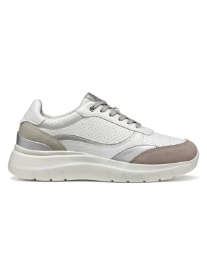 Geox Sneakersy "Plummery" w kolorze srebrno-białym rozmiar: 40
