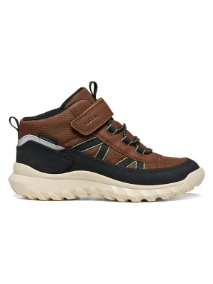 Geox Sneakersy "Simbyos" w kolorze czarno-jasnobrązowym rozmiar: 36