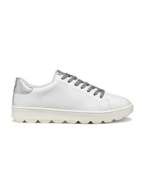 Geox sneakersy skórzane D SPHERICA ECUB-1 damskie kolor szary D45WEA 09BNF C0007
