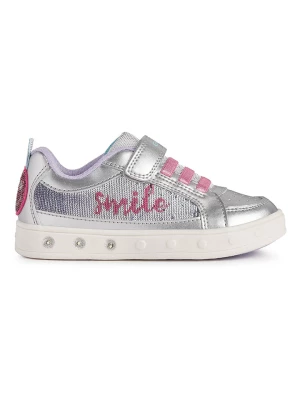Geox Sneakersy "Skylin" w kolorze srebrno-różowym rozmiar: 34