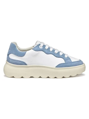 Geox Sneakersy "Spherica EC4" w kolorze biało-błękitnym rozmiar: 40