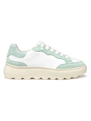 Geox Sneakersy "Spherica EC4" w kolorze biało-zielonym rozmiar: 40