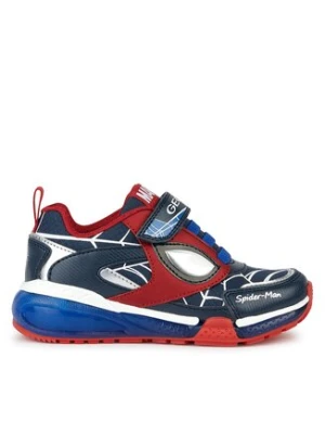 Geox Sneakersy SPIDER-MAN J Bayonyc Boy J36FED 0FUCE C0833 DD Granatowy