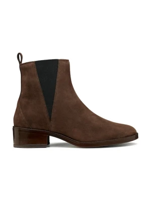 Geox sztyblety D CAMEXIA damskie kolor brązowy na płaskim obcasie D565EA 00021 C6006