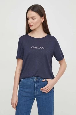 Geox t-shirt W4510G-T3093 W T-SHIRT damski kolor granatowy