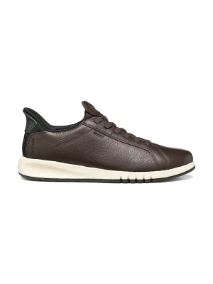 Geox U AERANTIS PLUS FAST IN sneakersy damskie skórzane brązowy