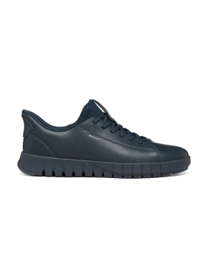Geox U FLEXTRIDE PLUS FAST IN sneakersy męskie skórzane granatowy