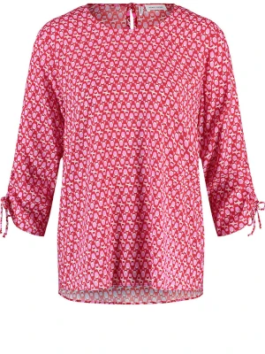 Gerry Weber Bluzka w kolorze czerwono-biało-jasnoróżowym rozmiar: 36