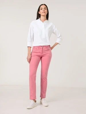 GERRY WEBER Damski Dżinsy z 5 kieszeniami SOL꞉INE Slim Fit 78cm, Różowy Jednokolorowy