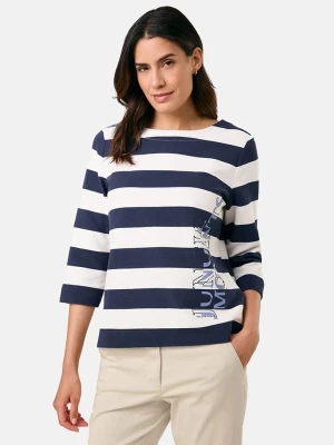 Gerry Weber Koszulka w kolorze biało-granatowym rozmiar: 38
