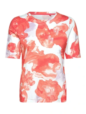 Gerry Weber Koszulka w kolorze koralowo-białym rozmiar: 38