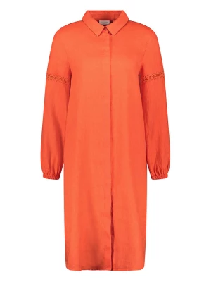 Gerry Weber Lniana sukienka w kolorze pomarańczowym rozmiar: 42