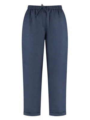 Gerry Weber Lniane spodnie w kolorze granatowym rozmiar: 48