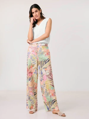 Gerry Weber Lniane spodnie ze wzorem rozmiar: 42