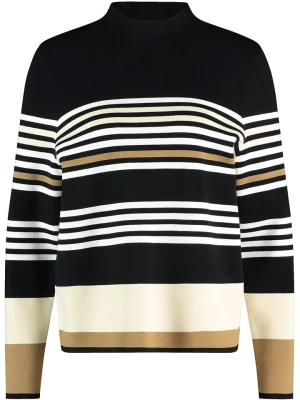 Gerry Weber Sweter w kolorze czarno-biało-karmelowym rozmiar: 48