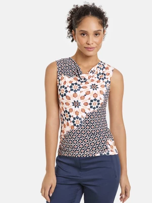 Gerry Weber Top w kolorze czarno-niebiesko-kremowym rozmiar: 42