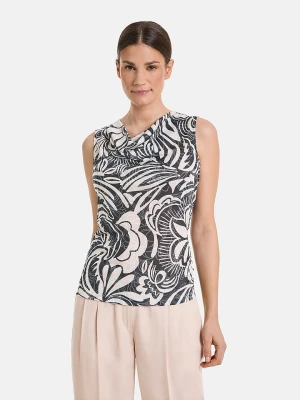 Gerry Weber Top w kolorze kremowo-czarnym rozmiar: 36