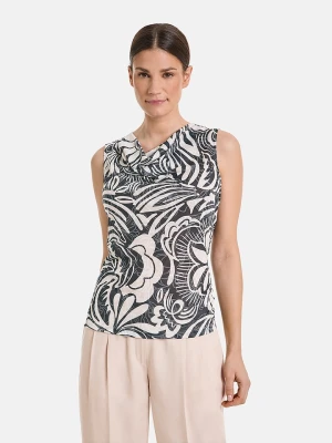 Gerry Weber Top w kolorze kremowo-czarnym rozmiar: 46