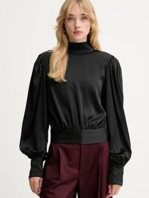 Gestuz bluzka damska kolor czarny gładka 10910803