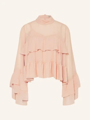 Gestuz Bluzka Gzchiffany Z Falbanami rosa