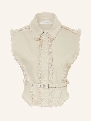 Gestuz Bluzka Jeansowa Gzcatia beige